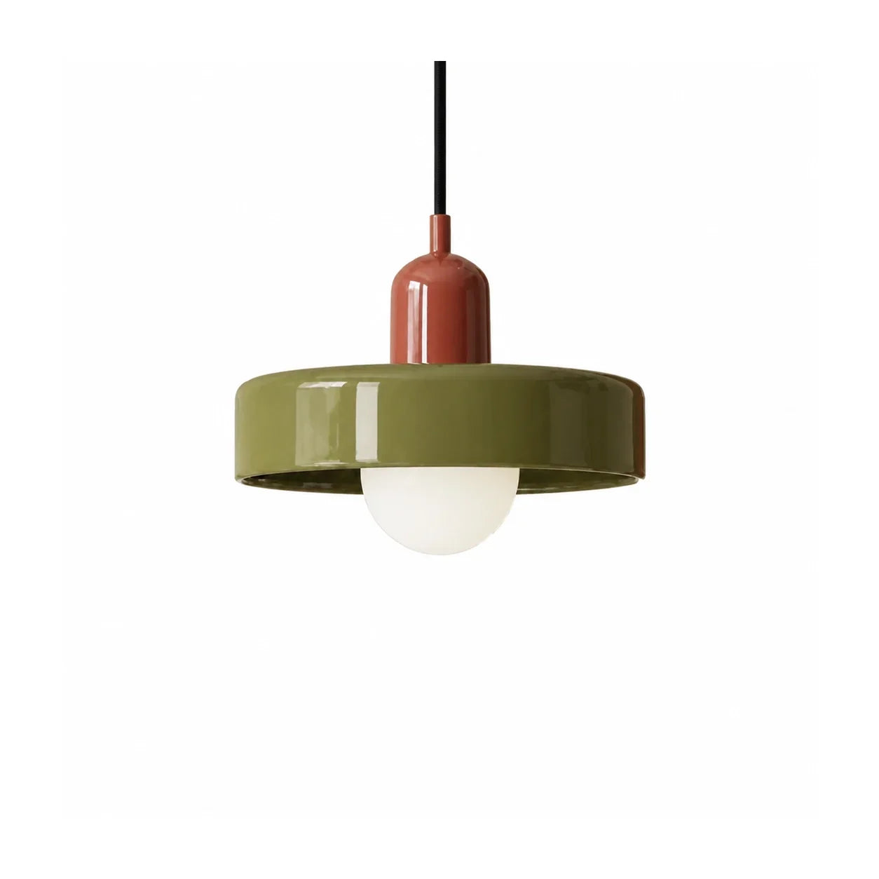 Suspension en verre avec abat-jour sphérique – luminaire décoratif à suspendre