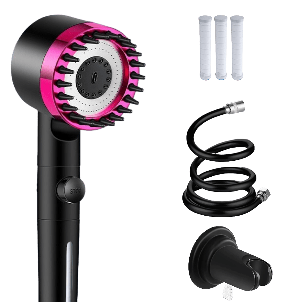 Pommeau de douche massant avec plusieurs modes de jet pour une douche relaxante