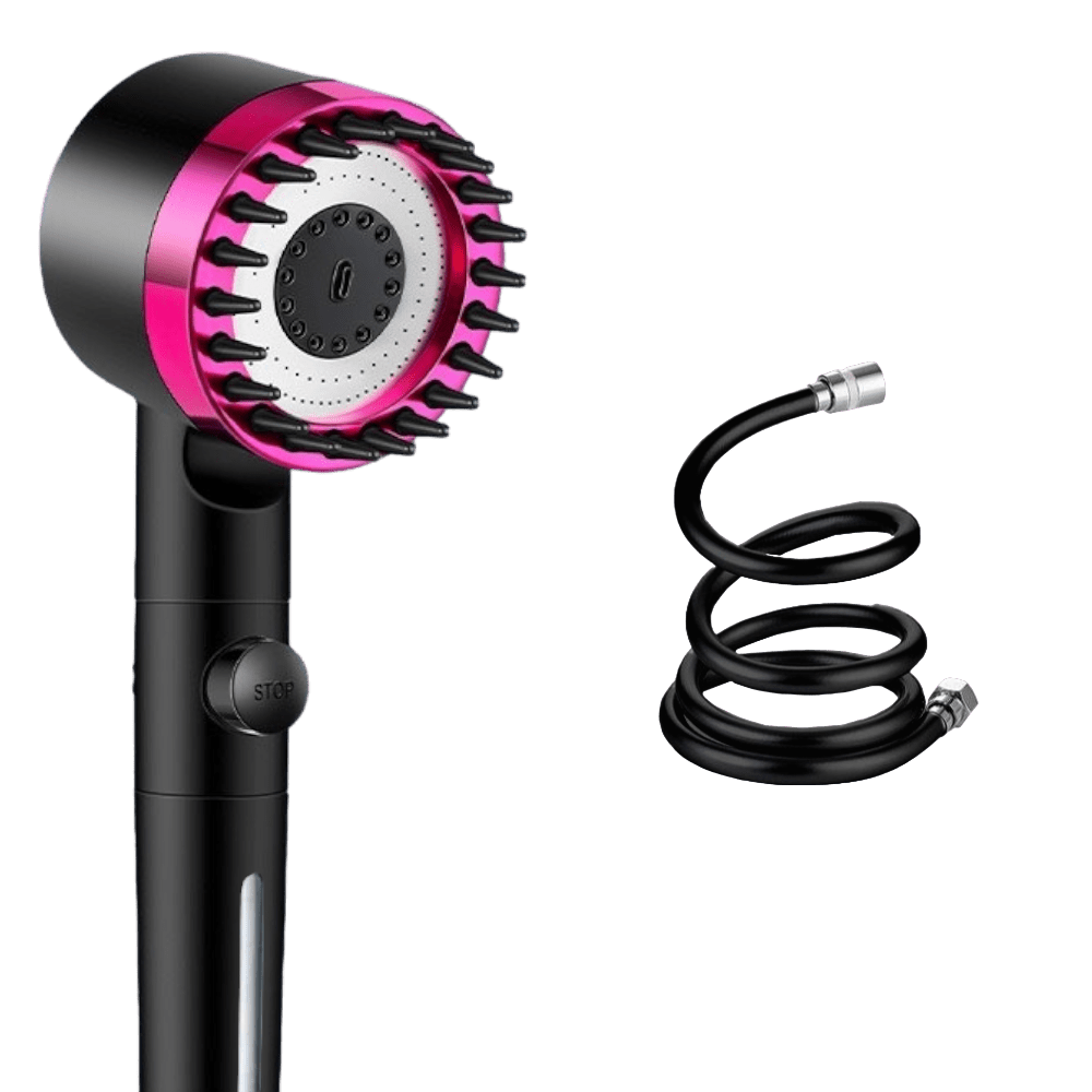 Pommeau de douche massant avec plusieurs modes de jet pour une douche relaxante