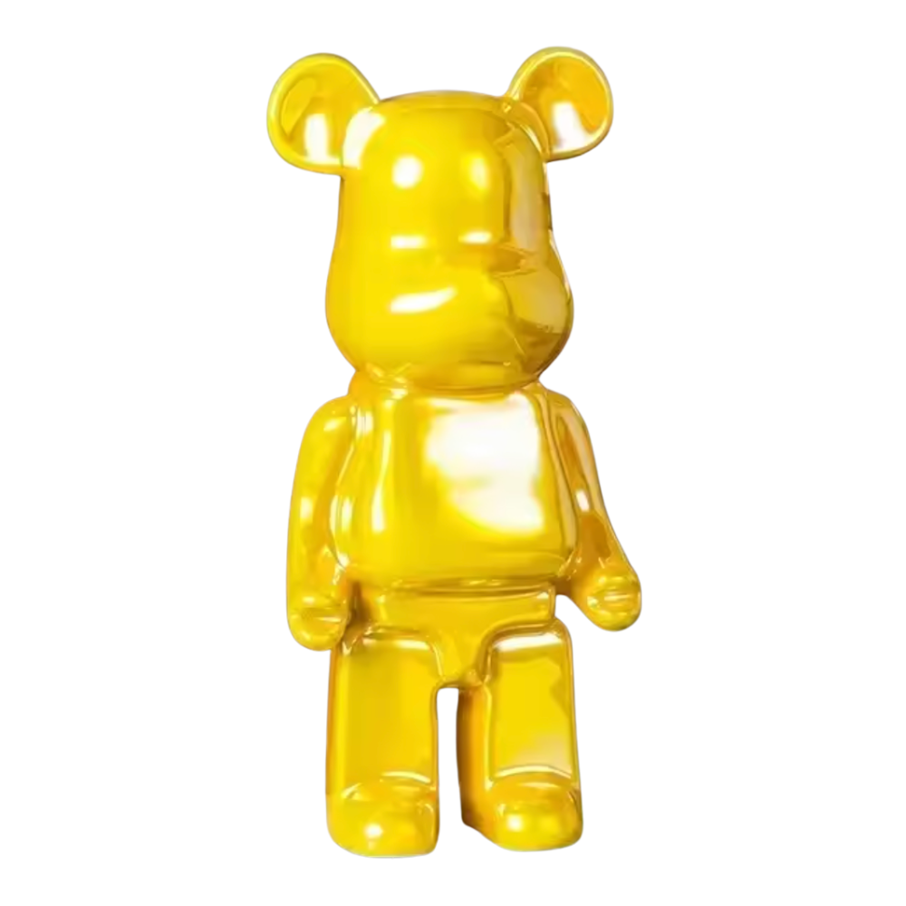 Sculpture d'ours en résine – figurine décorative moderne pour la maison