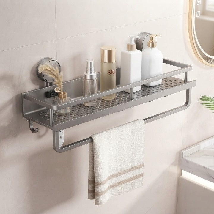 Étagère de douche et de salle de bain à ventouses – fixation murale sans perçage