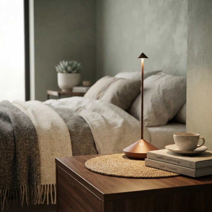 Lampe de table LED sans fil dimmable et imperméable pour intérieur et extérieur