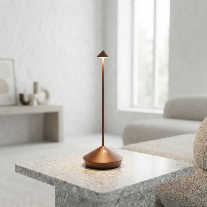 Lampe de table LED sans fil dimmable et imperméable pour intérieur et extérieur