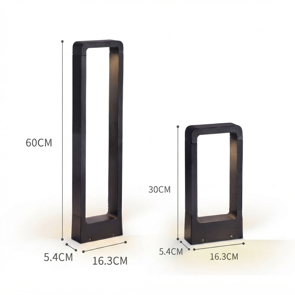 Borne lumineuse de jardin en aluminium – Éclairage de chemin extérieur