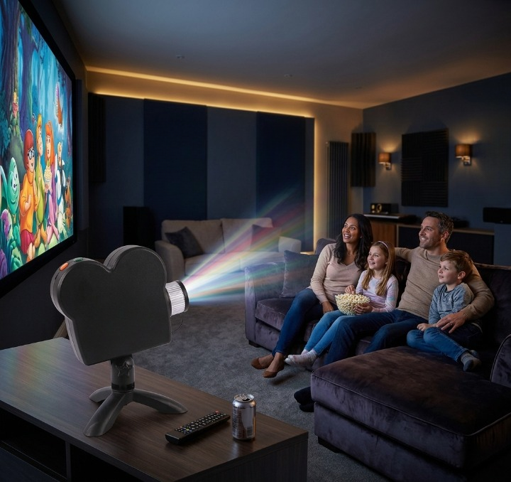 Projecteur Halloween avec 12 vidéos effrayantes, trépied et écran