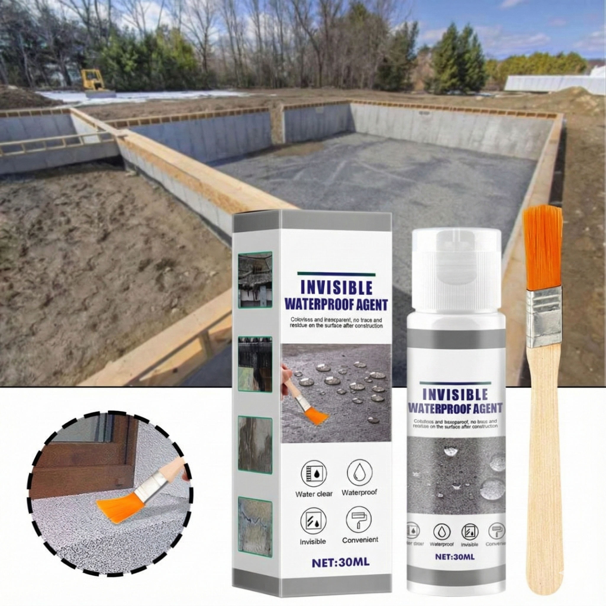 Spray d'étanchéité multiusage pour fuites, fissures et joints