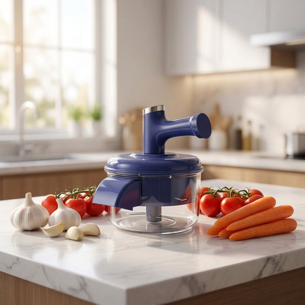 Éplucheur électrique de fruits avec fonction mixeur – Appareil de cuisine 2-en-1
