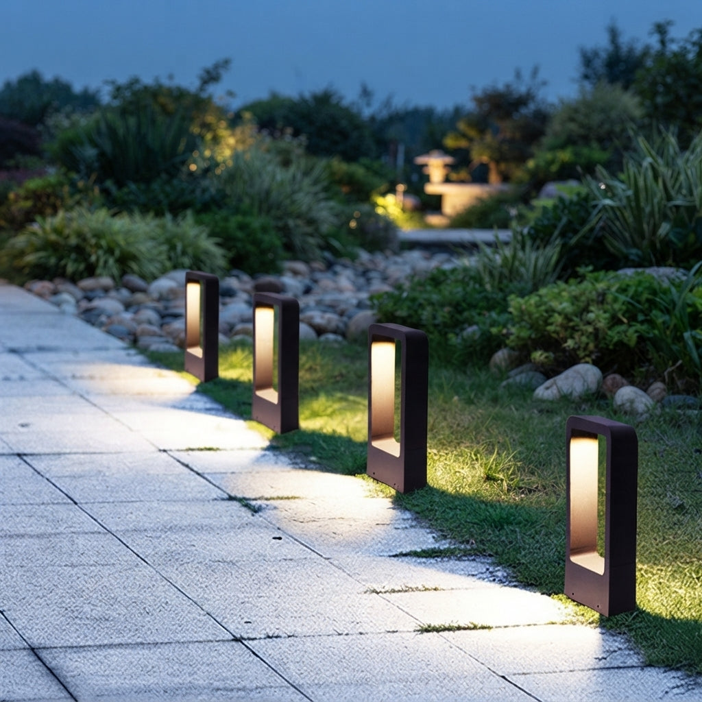 Borne lumineuse de jardin en aluminium – Éclairage de chemin extérieur