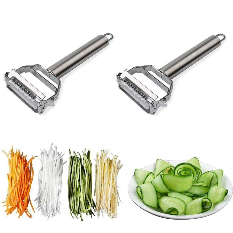 Éplucheur à légumes double lame – Éplucher et julienne en un seul outil