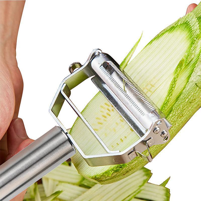 Éplucheur à légumes double lame – Éplucher et julienne en un seul outil