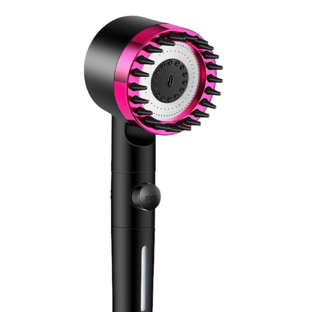 Pommeau de douche massant avec plusieurs modes de jet pour une douche relaxante