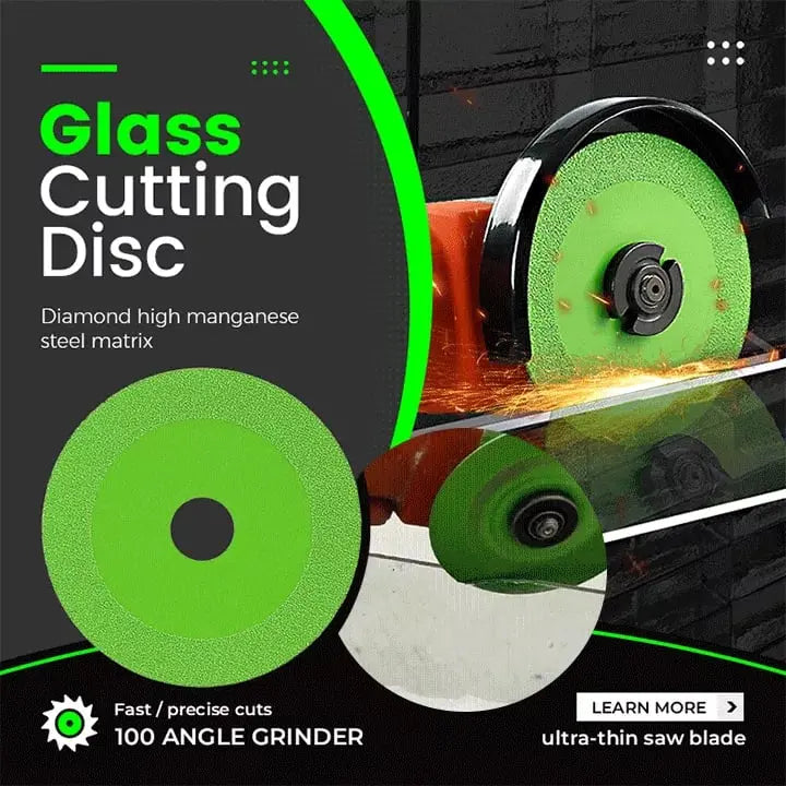 GlassDisc™ – Pour coupe à sec et à l’eau ainsi que des coupes longues et précises [1 + 1 Gratuit]