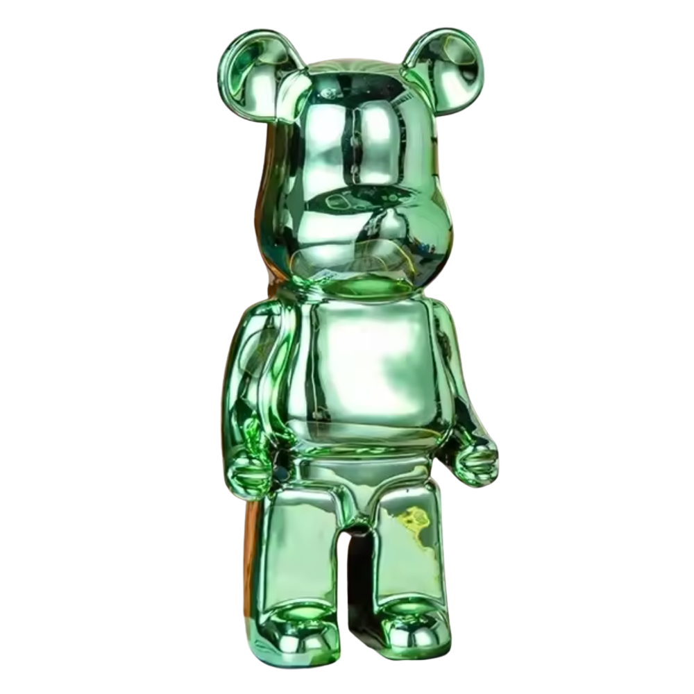 Sculpture d'ours en résine – figurine décorative moderne pour la maison