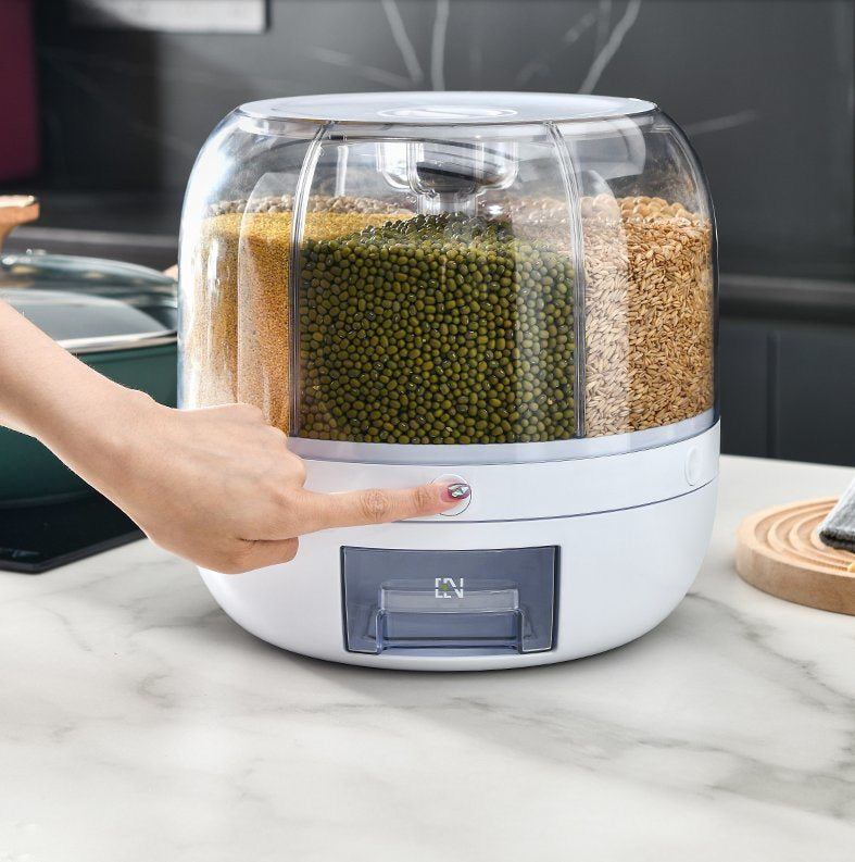 Silo à céréales rotatif avec compartiments hermétiques – Capacité 10 kg