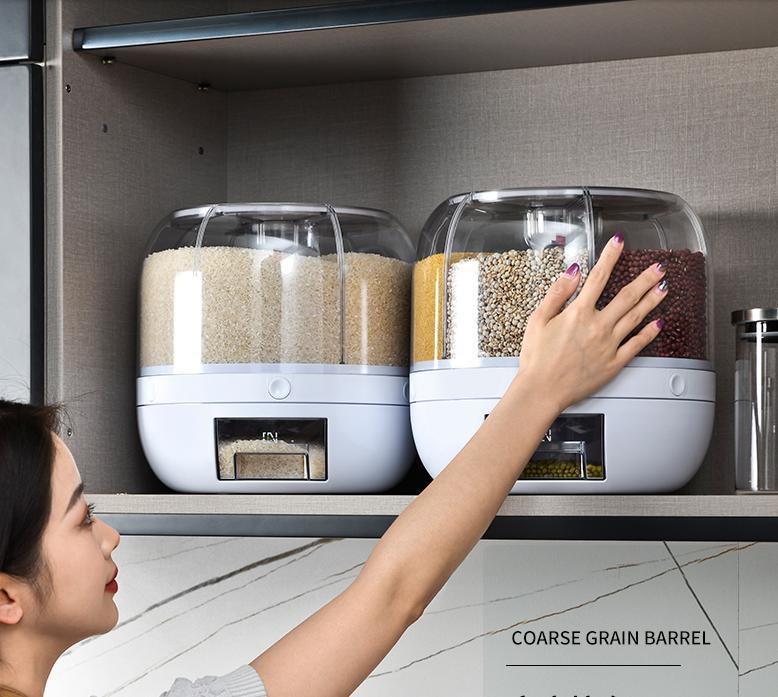Silo à céréales rotatif avec compartiments hermétiques – Capacité 10 kg