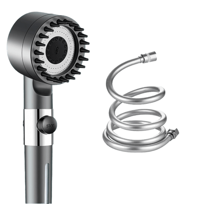 Pommeau de douche massant avec plusieurs modes de jet pour une douche relaxante