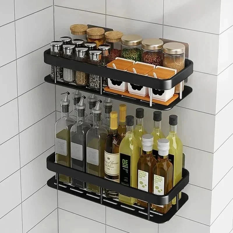 Étagère de salle de bain sans perçage – gain de place et élégante
