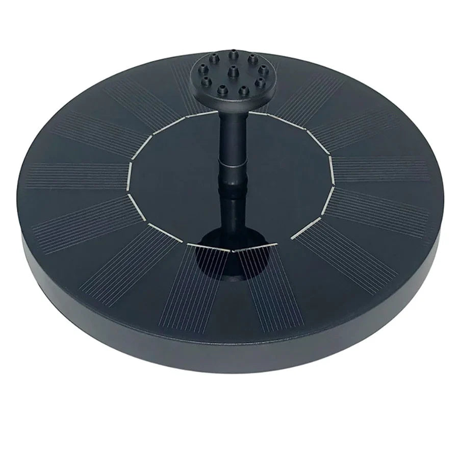 Fontaine Solaire de Jardin avec Pompe Intégrée et Multiples Embouts