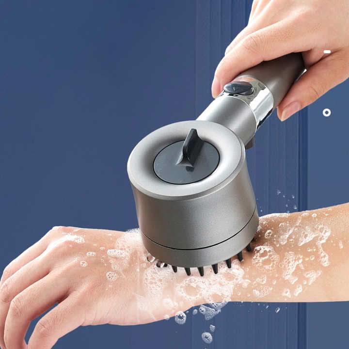 Pommeau de douche massant avec plusieurs modes de jet pour une douche relaxante