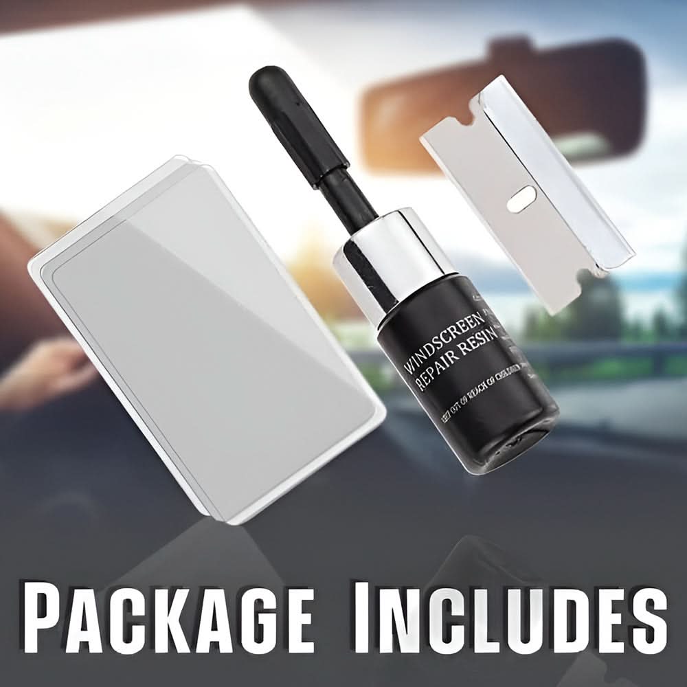 Kit de Réparation de Fissures de Verre à la Résine – Lot de 2