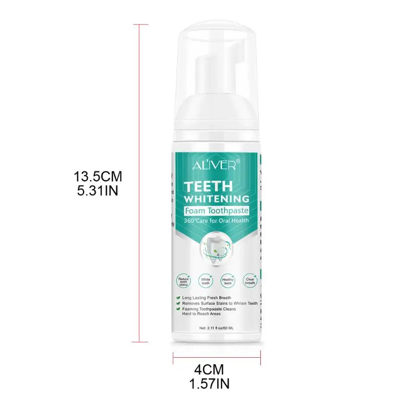 Dentifrice mousse blanchissant – Soin bucco-dentaire anti-taches
