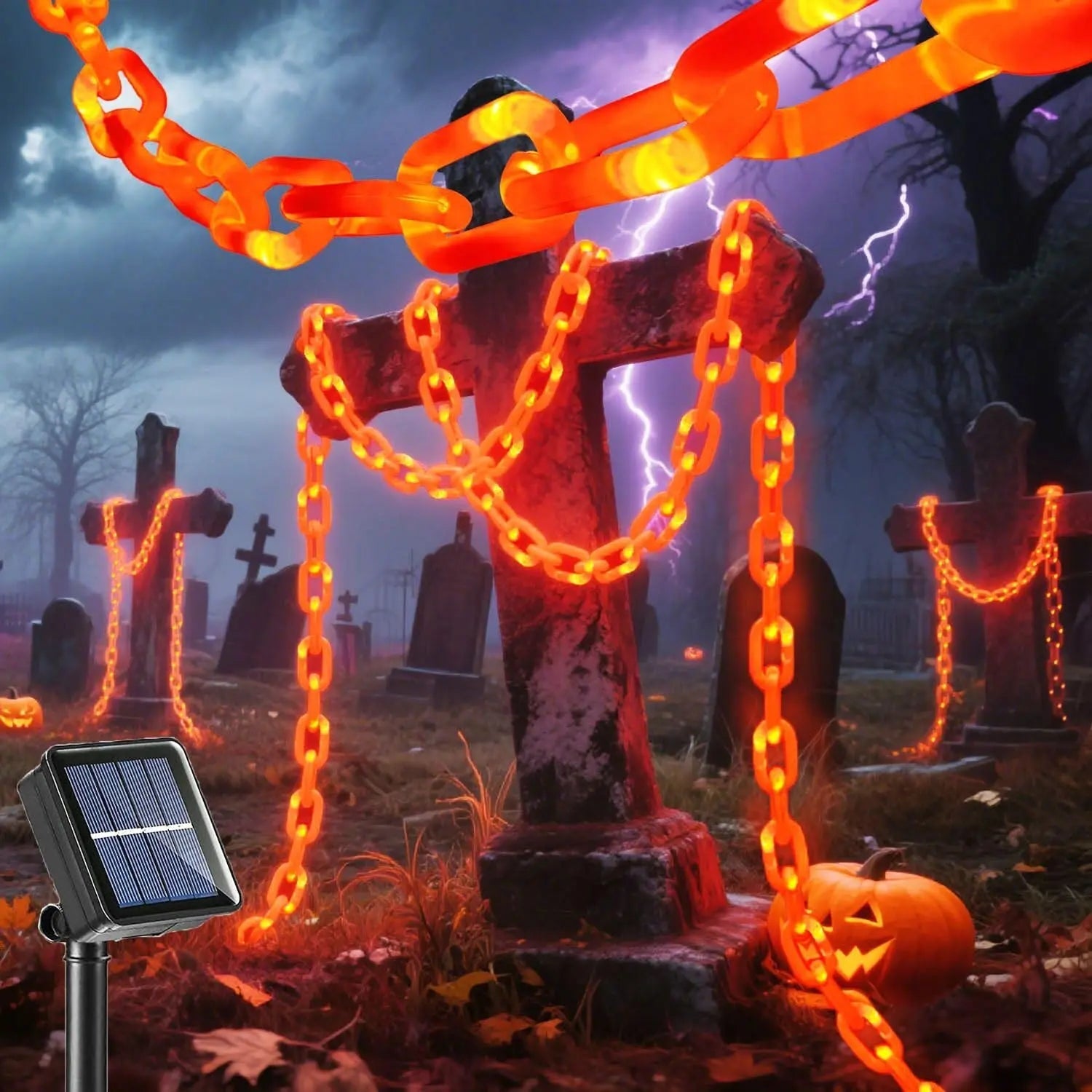 ScaryChain™ – Résistant aux tempêtes, durable et sans risque de court-circuit [50 % de réduction]