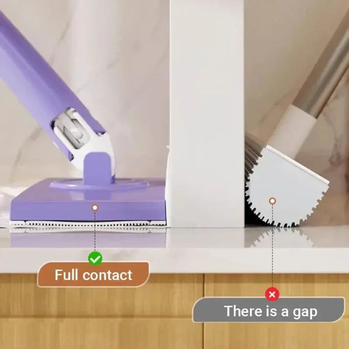Balai serpillière avec tête pivotante à 360° et changement de tissu mains libres