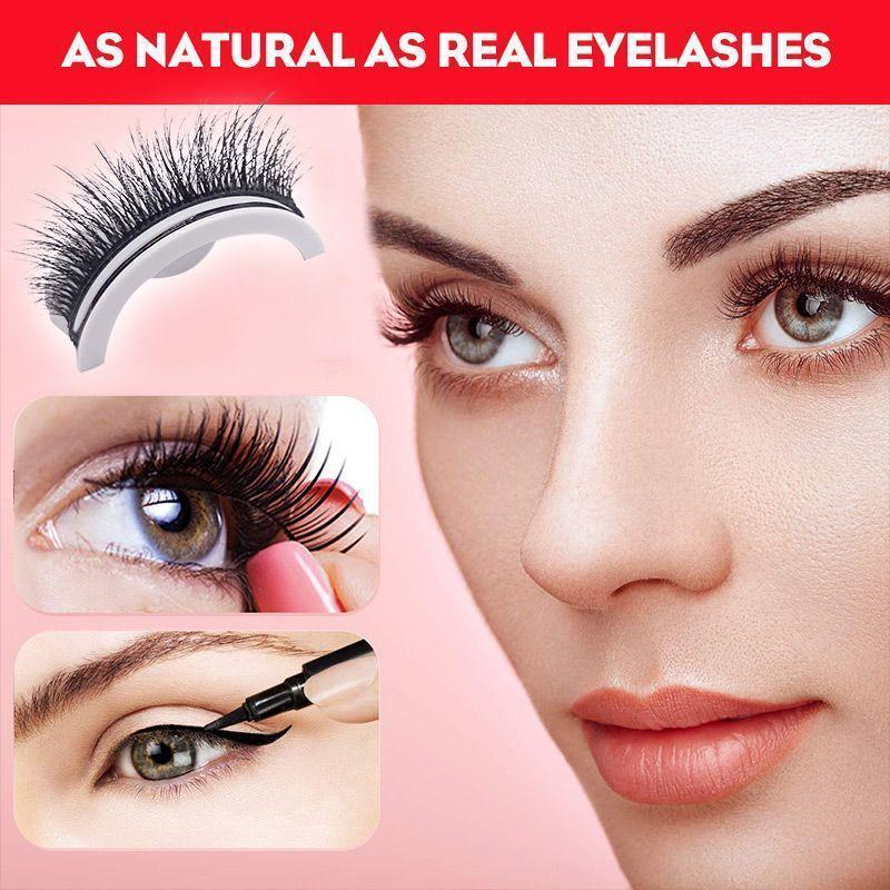 Faux Cils Auto-Adhésifs Réutilisables sans Colle – Pose en 3 Secondes