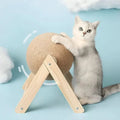 Jouet Griffoir Balle pour Chat 2-en-1 avec Surface de Griffage Intégrée