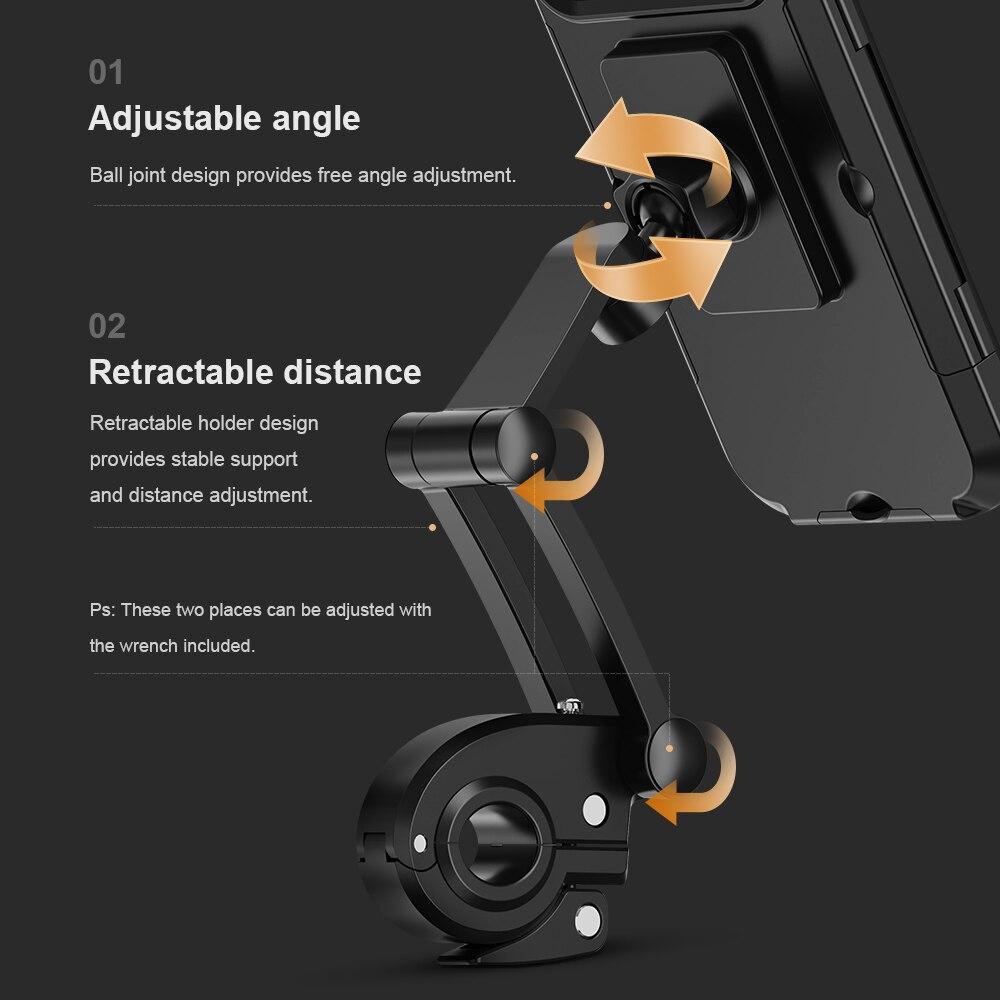 Support Téléphone Vélo Étanche avec Rotation 360° pour Guidon
