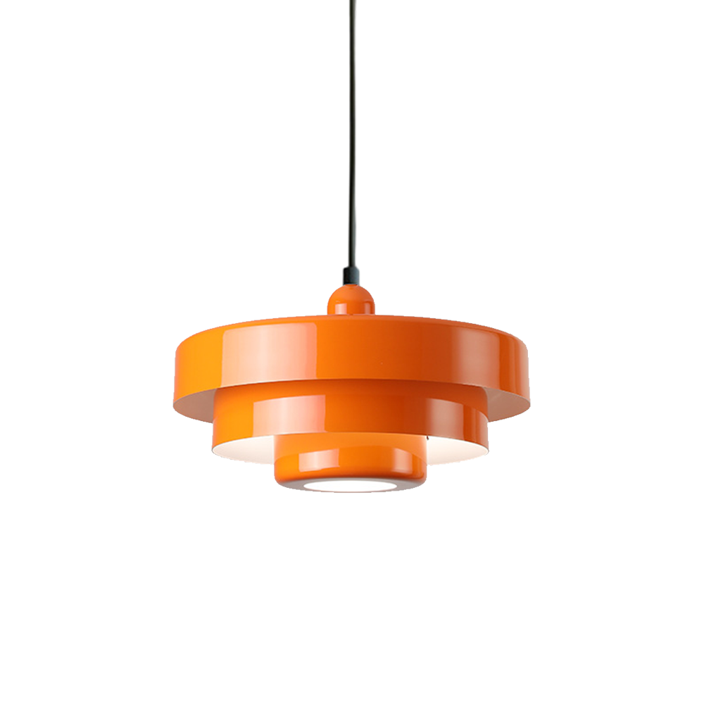 Suspension en disques superposés design Macaron à trois niveaux