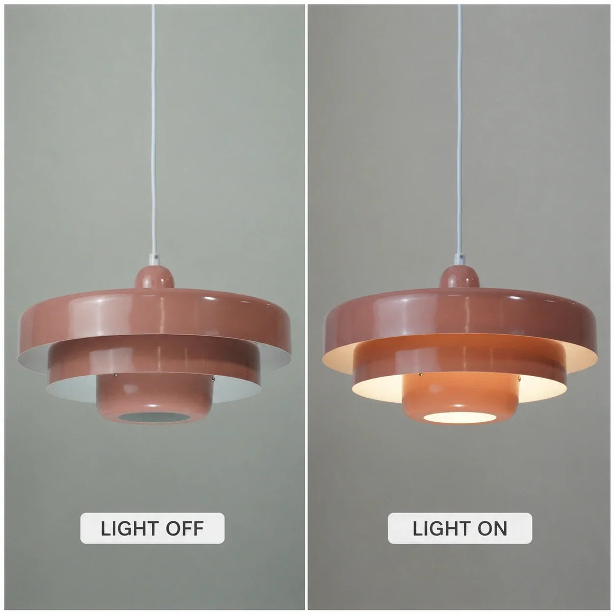 Suspension en disques superposés design Macaron à trois niveaux