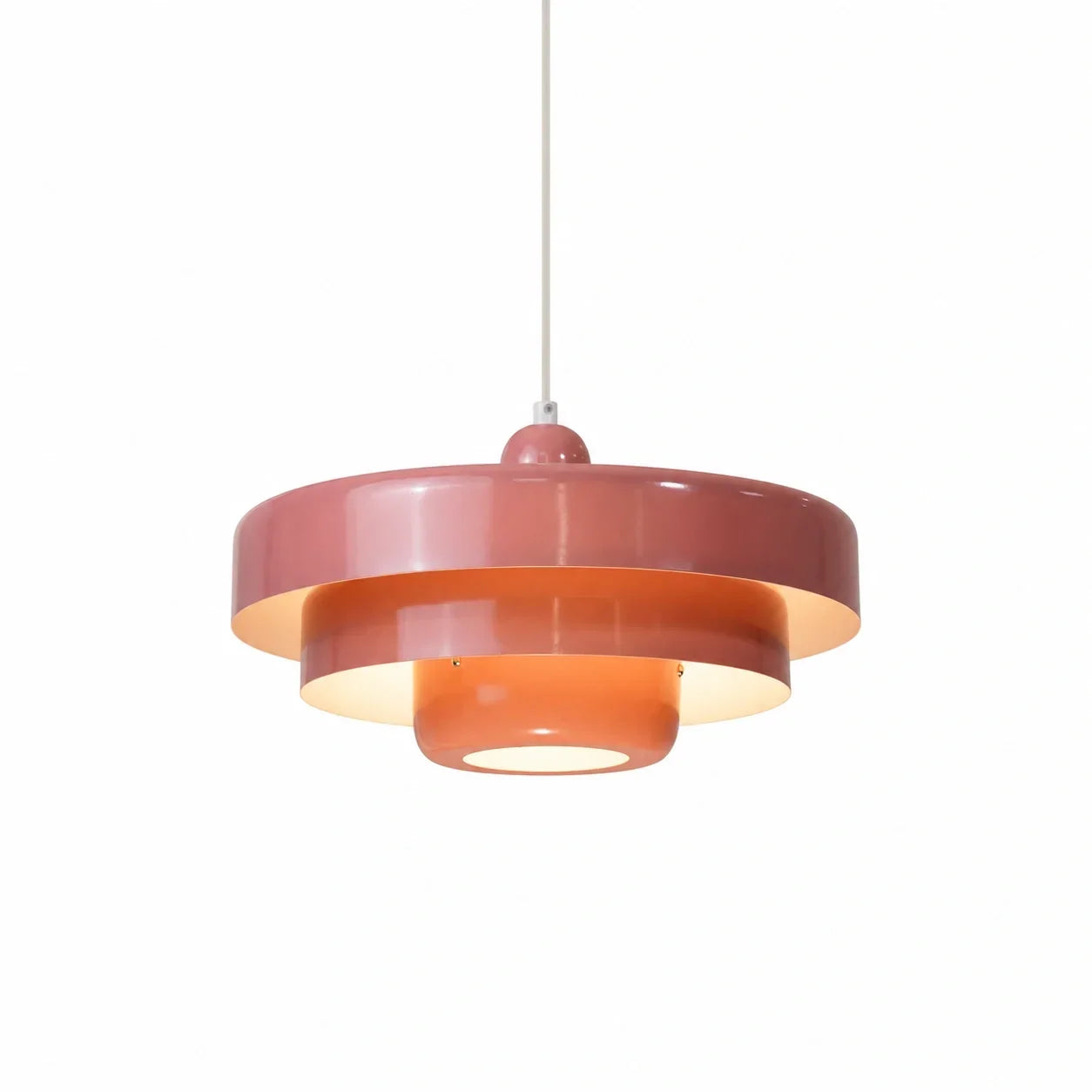Suspension en disques superposés design Macaron à trois niveaux