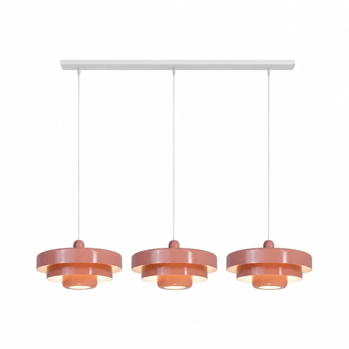 Suspension en disques superposés design Macaron à trois niveaux