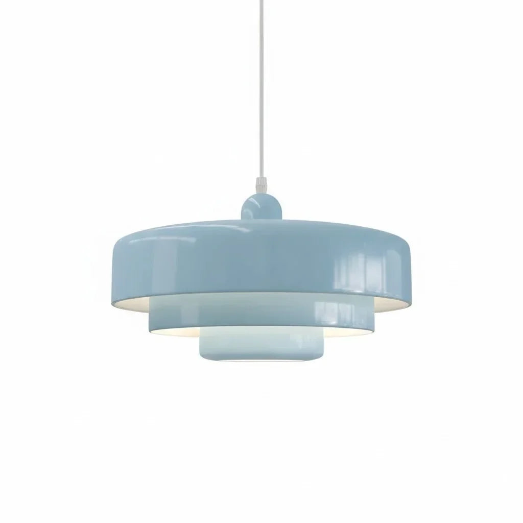 Suspension en disques superposés design Macaron à trois niveaux