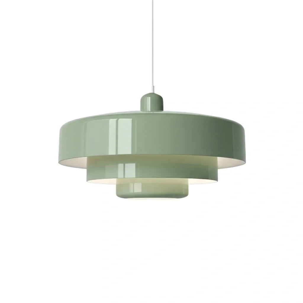 Suspension en disques superposés design Macaron à trois niveaux