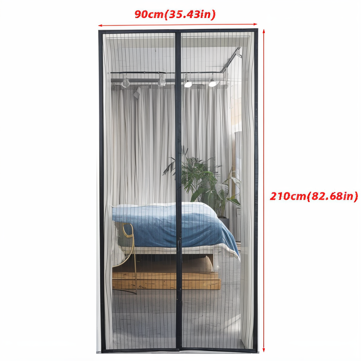 Moustiquaire Magnétique pour Porte – Fermeture Automatique Anti-Insectes