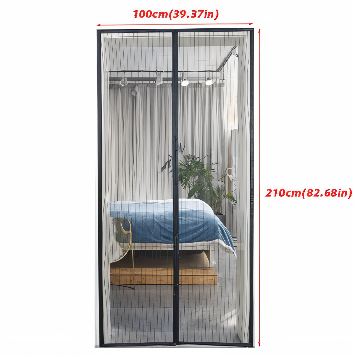 Moustiquaire Magnétique pour Porte – Fermeture Automatique Anti-Insectes