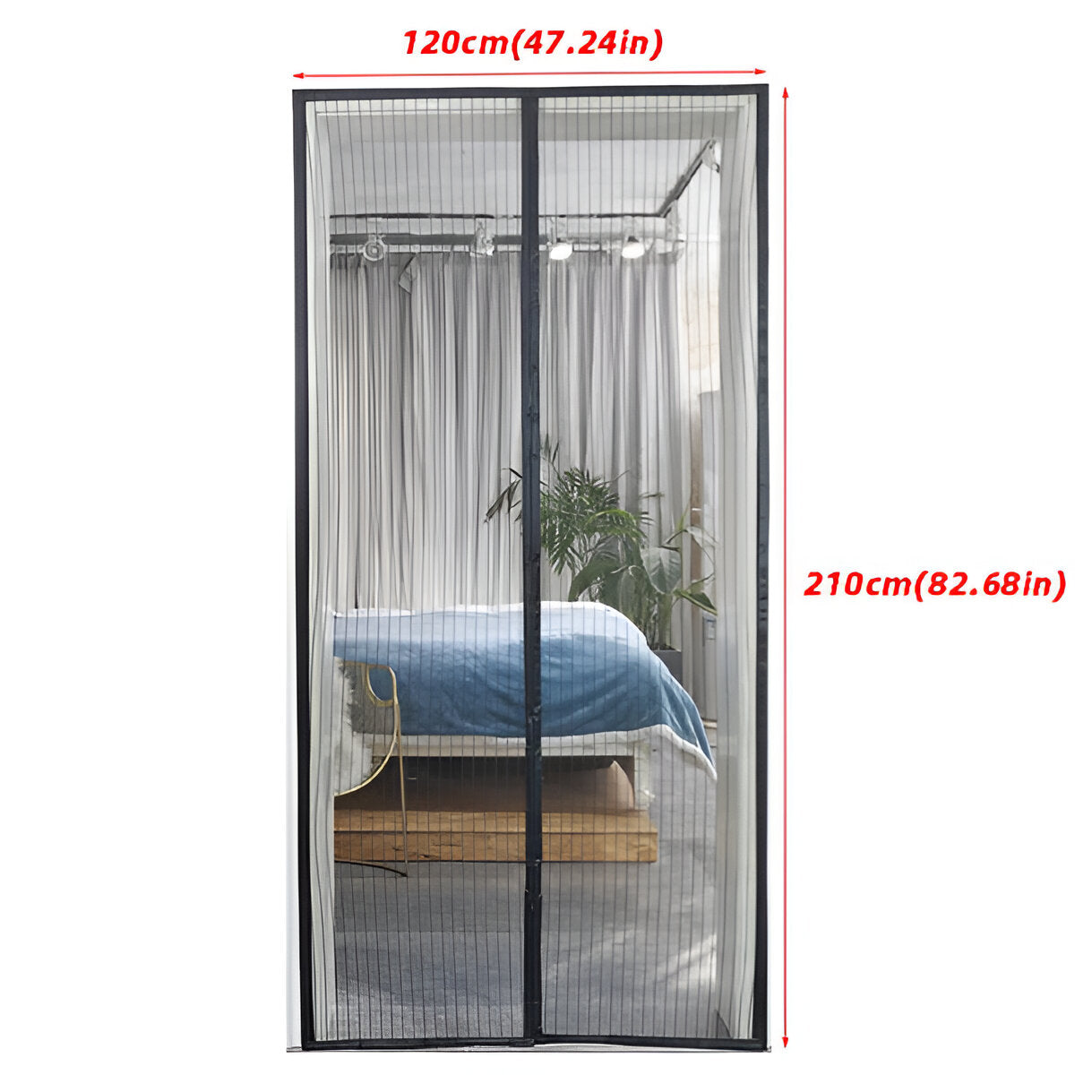 Moustiquaire Magnétique pour Porte – Fermeture Automatique Anti-Insectes