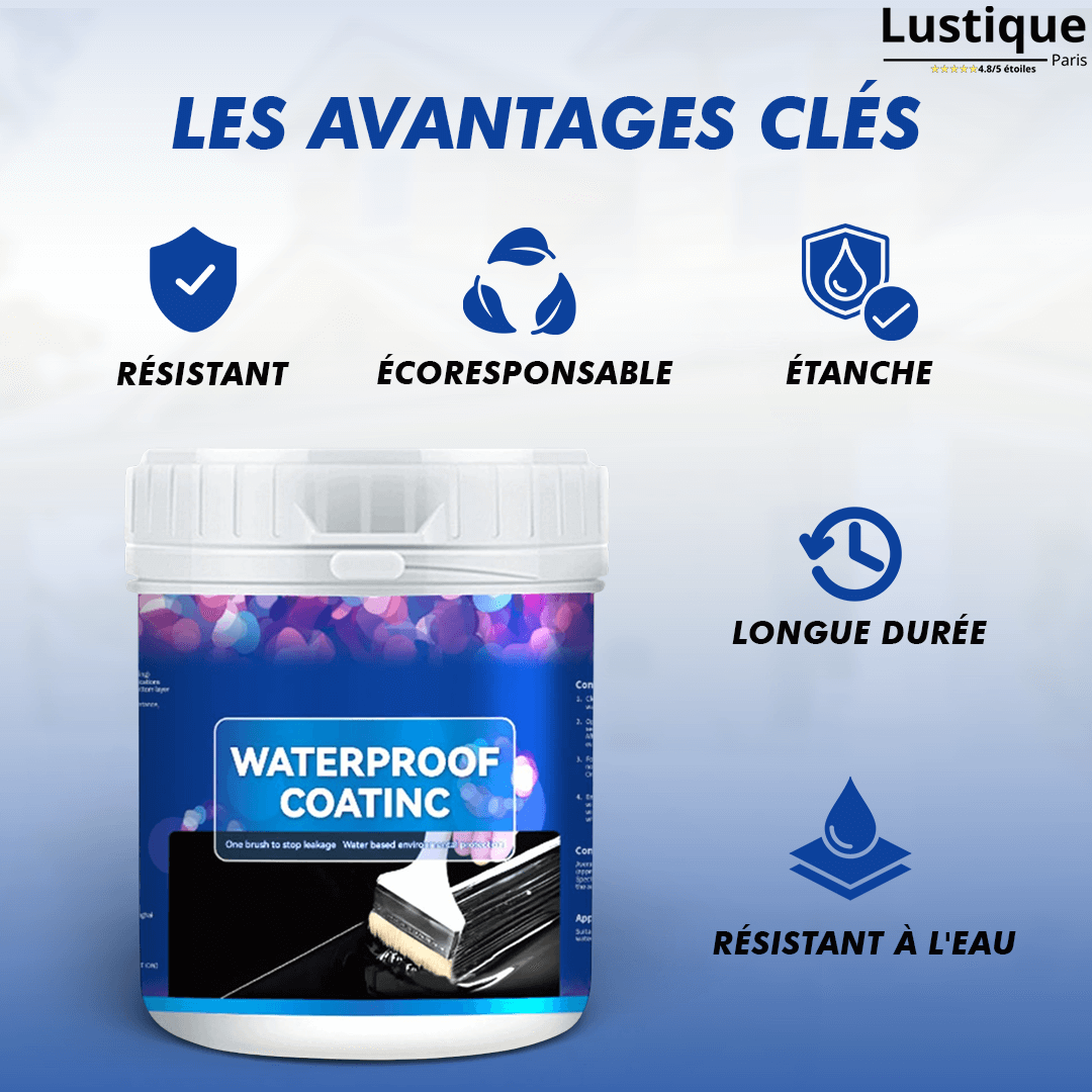 Revêtement imperméable transparent pour murs, toits et façades