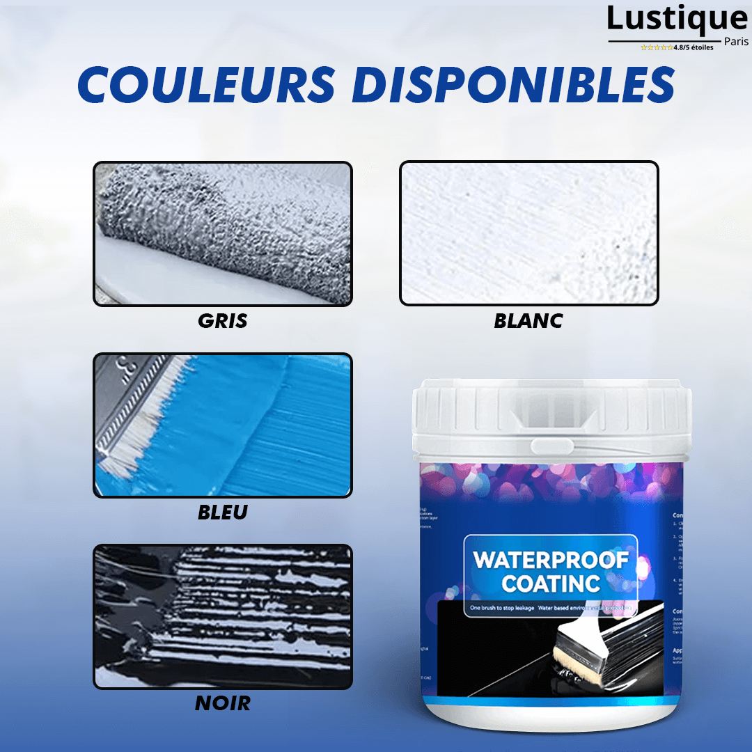 Revêtement d'étanchéité transparent imperméable pour murs, toits et façades
