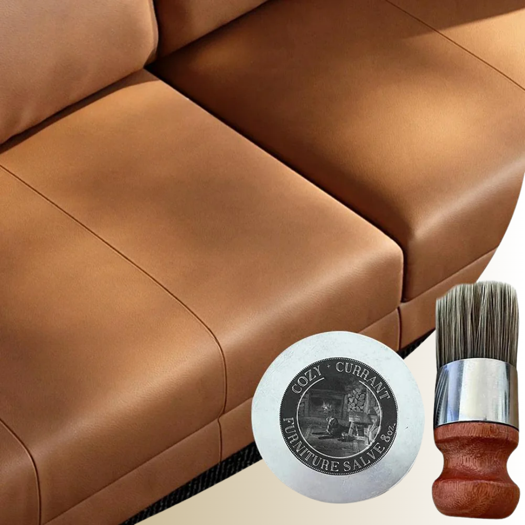 Baume Soin du Cuir Réparateur et Protecteur 65 ml avec Brosse