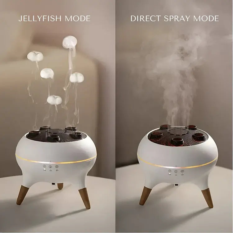 Diffuseur d'Arômes Méduse avec Lumière LED et Brume Flottante