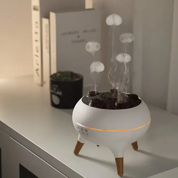 Diffuseur d'Arômes Méduse avec Lumière LED et Brume Flottante
