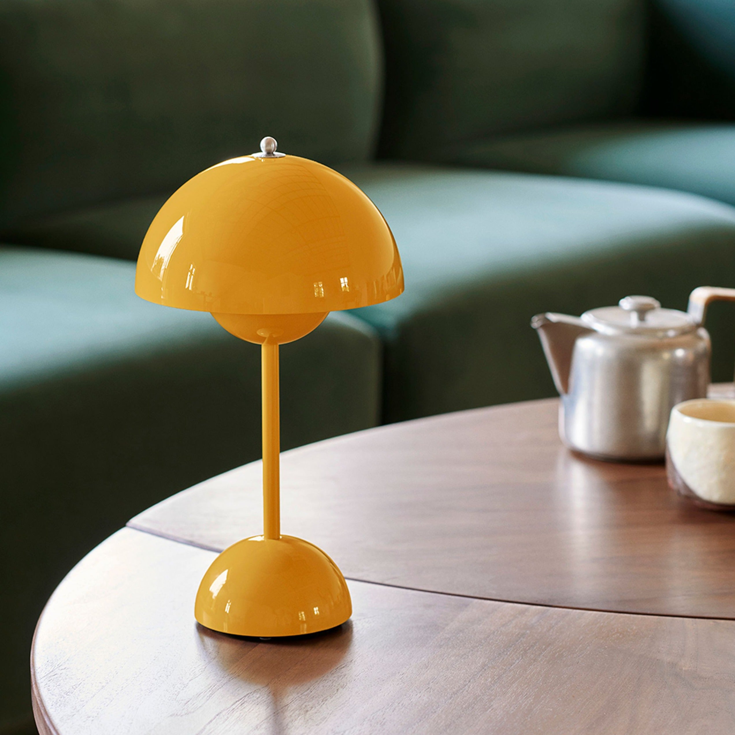 Lampe de table LED sans fil design rétro champignon dimmable par touch