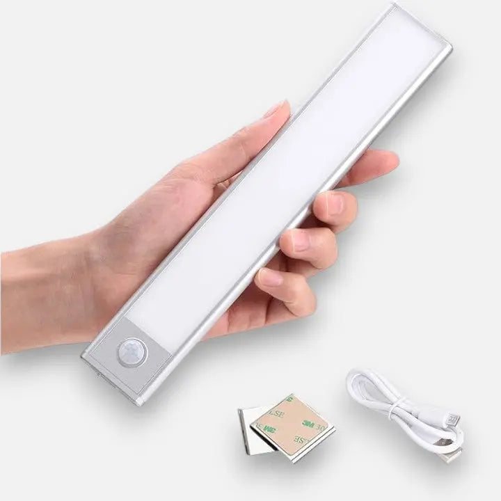 Lampe LED sans fil à encastrer sous meuble avec détecteur de mouvement et 3 couleurs de lumière