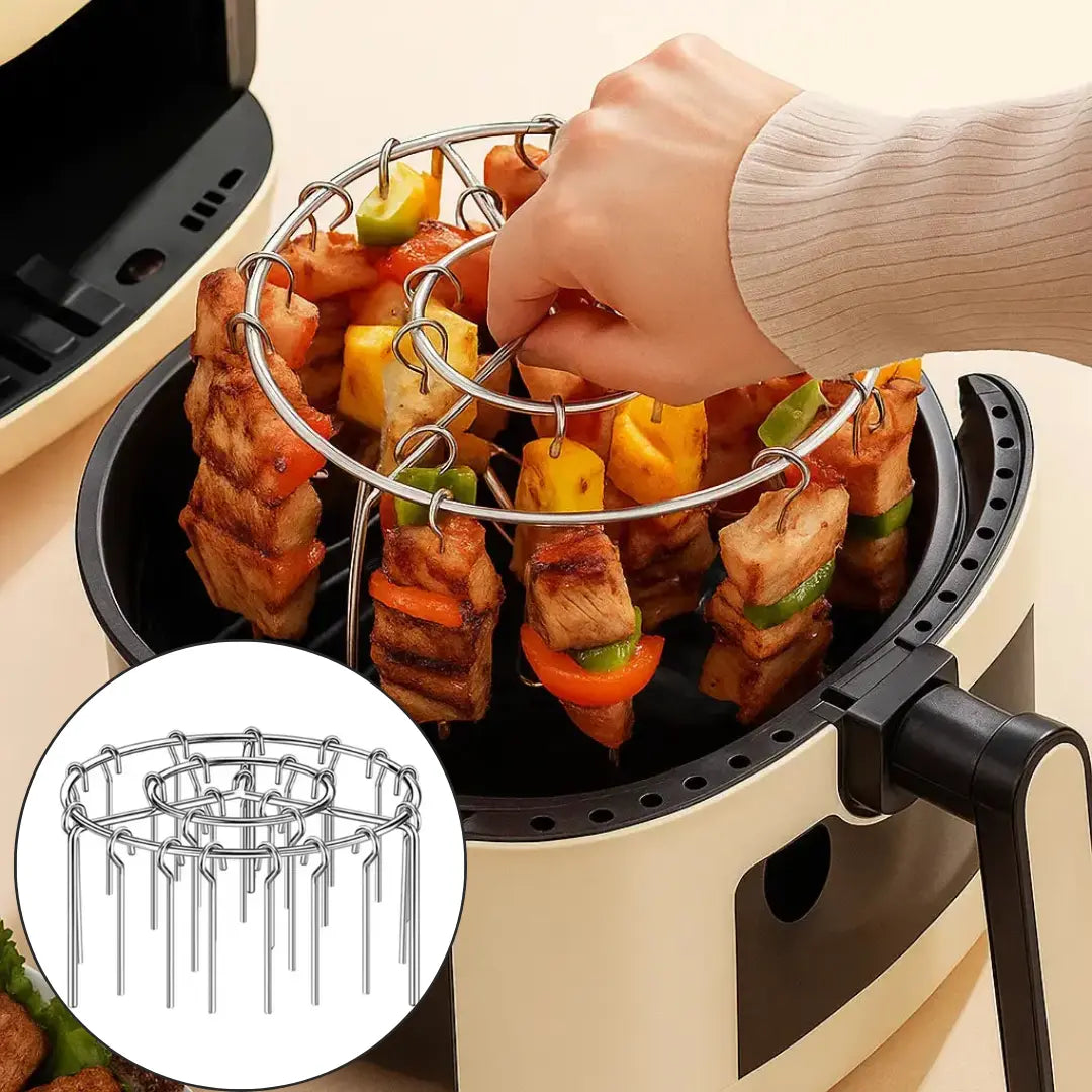 Broche à Kebab pour Friteuse à Air – Cuisson Uniforme Sans Fumée