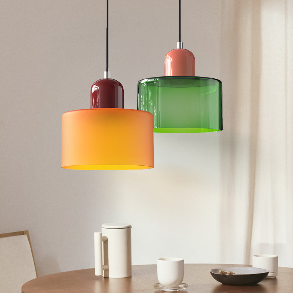 Petite suspension en verre – luminaire élégant pour intérieurs