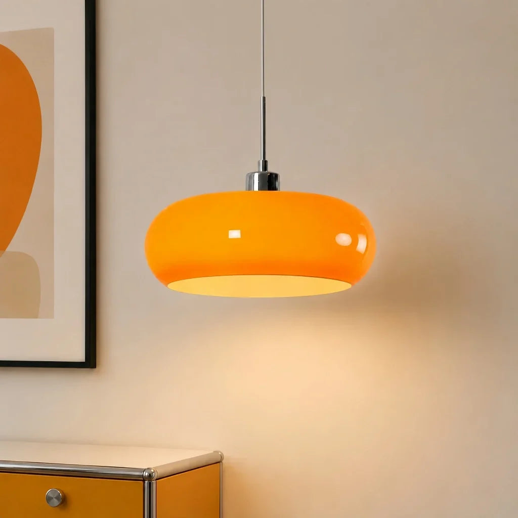 Suspension en verre style Bauhaus pour intérieurs modernes