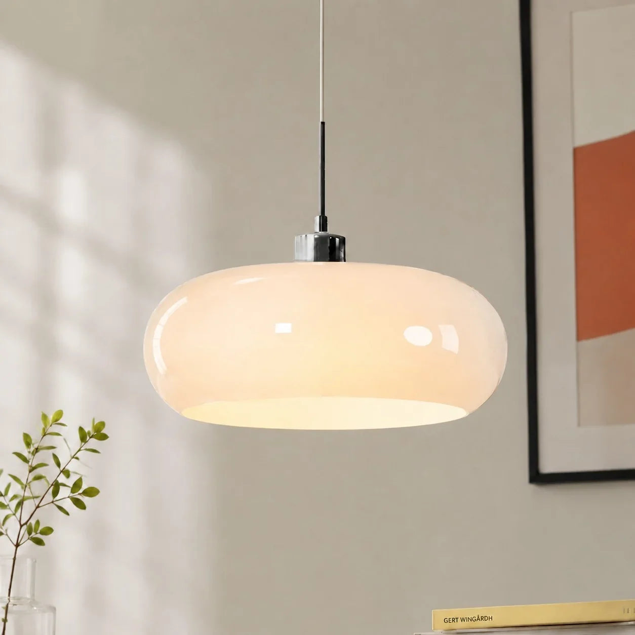 Suspension en verre style Bauhaus pour intérieurs modernes
